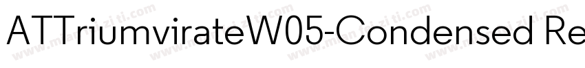 ATTriumvirateW05-Condensed Regular字体转换